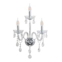 Wandleuchte 23-30290 Cristallo - Transparent, KONVENTIONELL, Metall (21/38/55cm)