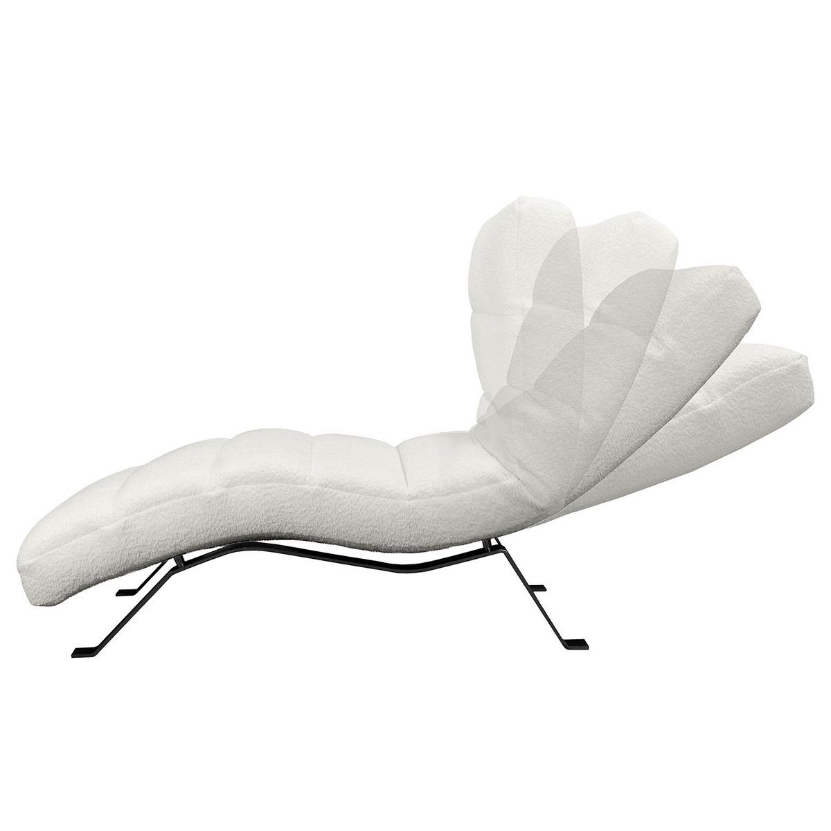 Relaxliege Swing Black Hellgrau B: 65 Cm - Hellgrau/Schwarz, Design, Textil (65/65-95/171cm) - Livetastic