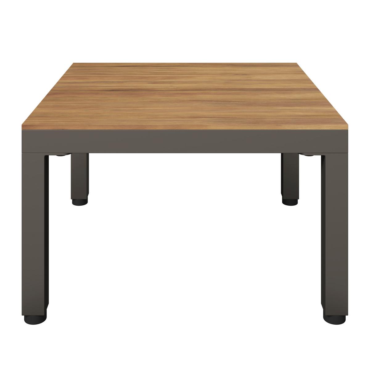 Loungegarnitur Rostock - Beige/Akaziefarben, MODERN, Holz/Textil (57/35/57cm) - Beldano