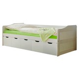 Stauraumbett Maria 90x200 cm Weiß - Weiß, MODERN, Holz (90/200cm) - Carryhome