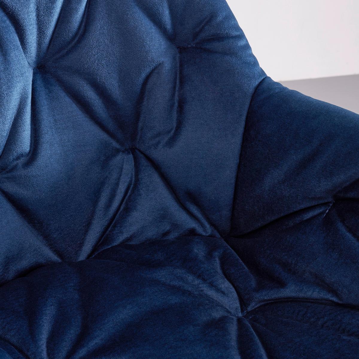 Jedálenská stolička LORE modrá - modrá/prírodná farba, Modern, kov/drevo (59/84/60cm) - Livetastic