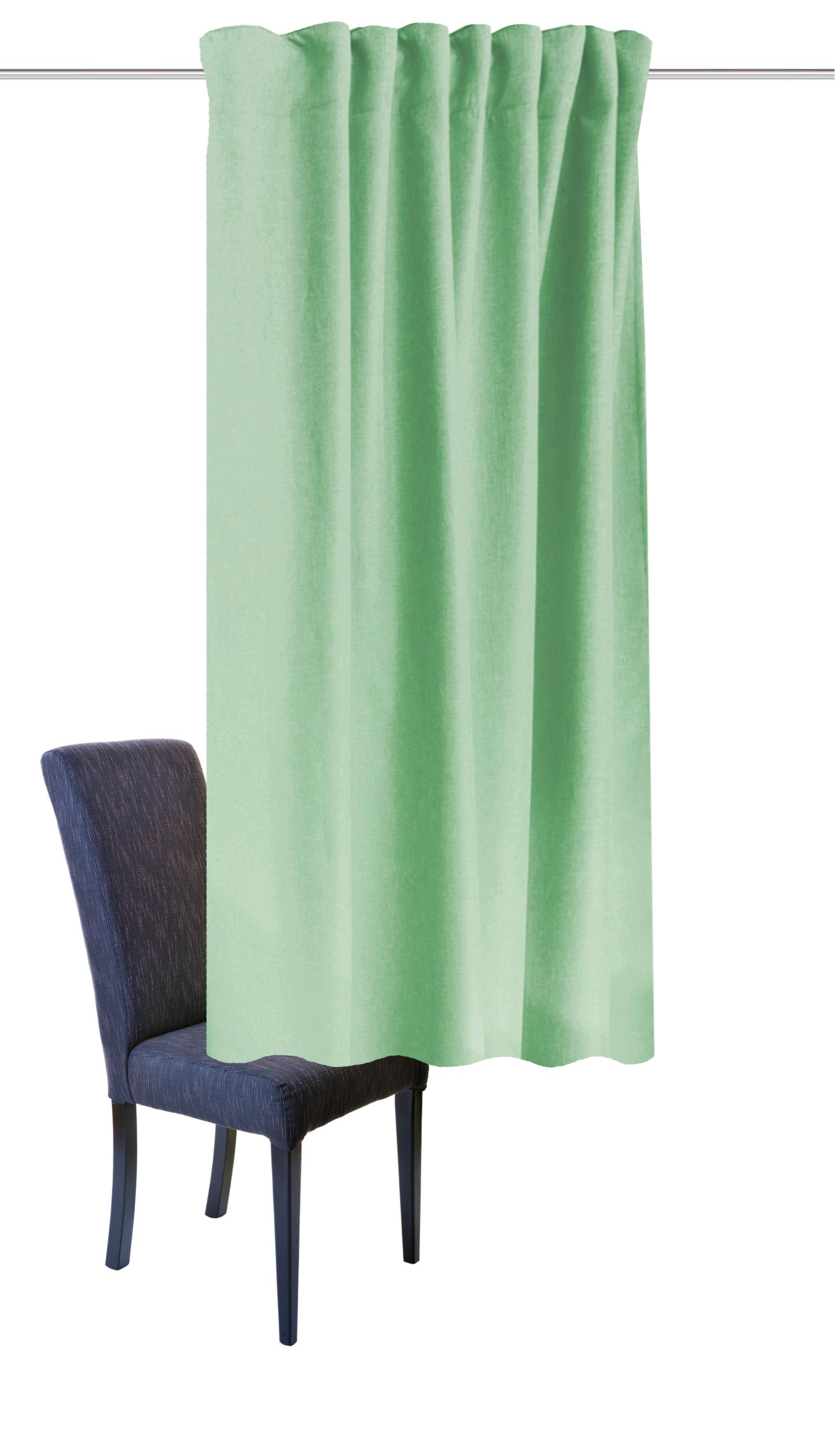 Wärmeschutzvorhang Eskimo Mintgrün B: 135 cm - Mintgrün, Basics, Textil (135/175cm) - Schmidt W. Gmbh