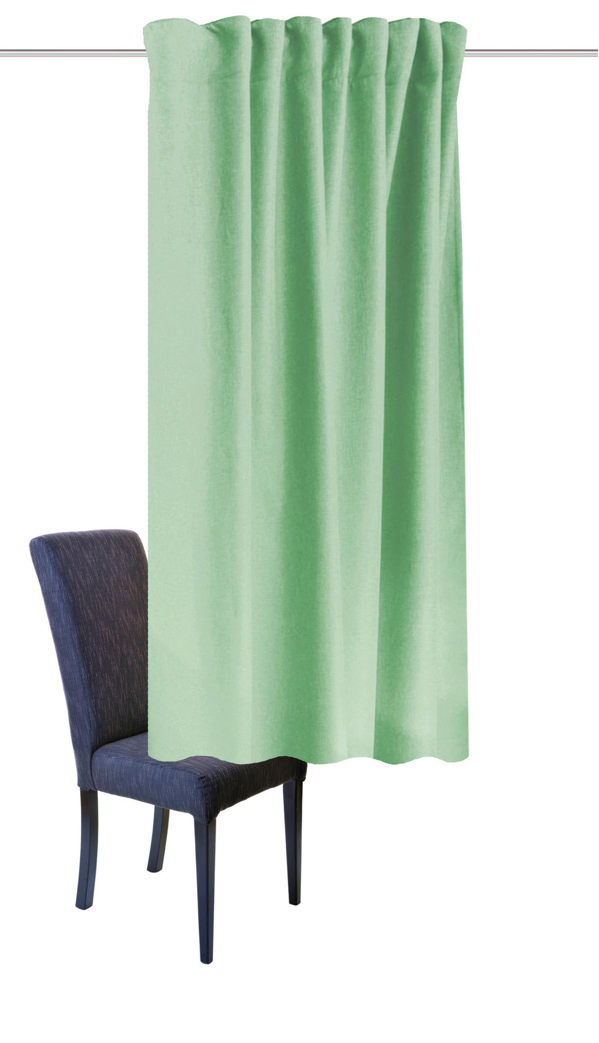 Wärmeschutzvorhang Eskimo Mintgrün B: 135 cm - Mintgrün, Basics, Textil (135/175cm) - Schmidt W. Gmbh