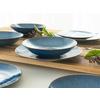 Tafelservice Steingut 4 Personen Geschirr Set - Blau, Basics, Keramik - Creatable