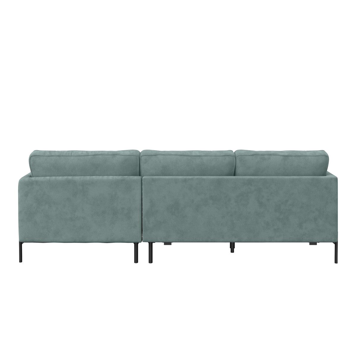 Ecksofa Yukon Türkis S: 232x154 Cm - Türkis/Schwarz, Trend, Textil (232/154cm) - Livetastic