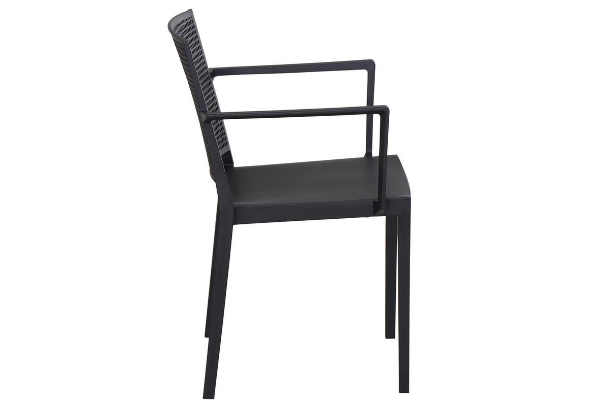 Stapelstuhl T20118 - Anthrazit, Basics, Kunststoff (46/80/56cm) - Siena Garden