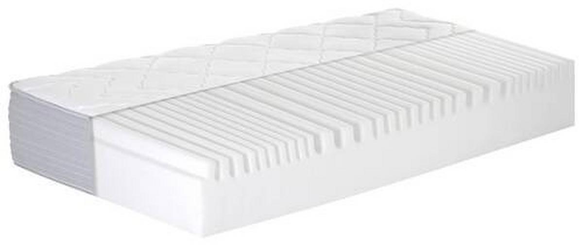 Viscomatratze Boxlike Wave 90x200 Cm H2/h3 H: 30 Cm - Weiß, Basics, Textil (90/200cm) - MID.YOU