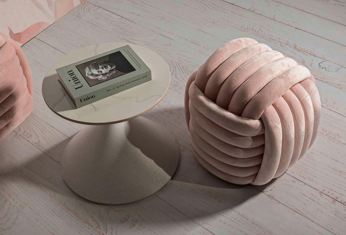 Couchtisch White Weiß B: 42 Cm - Weiß, Basics, Keramik/Metall (42/40/42cm)