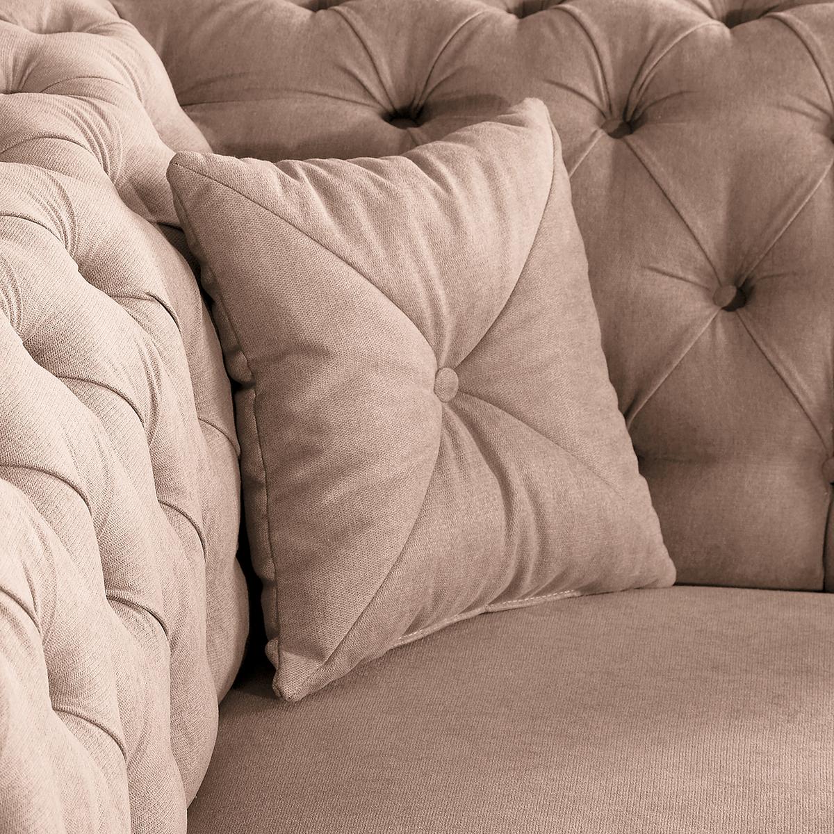 3-Sitzer-Sofa Preston Rosa B: 232 cm - Braun/Rosa, Design, Textil (232/79/97cm) - Livetastic