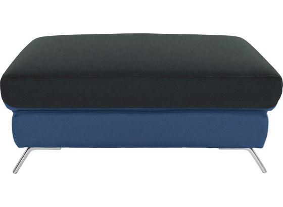 Hocker Upgrade - Chromfarben/Blau, MODERN, Textil (98/46/67cm) Hocker Upgrade - Chromfarben/Blau, MODERN, Textil (98/46/67cm)