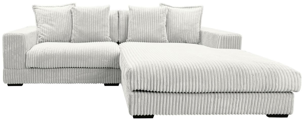 Ecksofa Funny - Schwarz/Weiß, Design, Textil (285/195cm) - MID.YOU