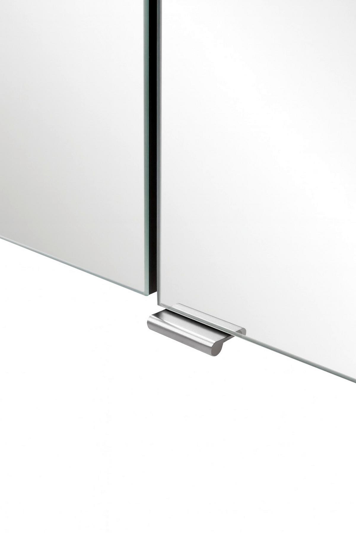 BADEZIMMER Verona Weiß/Wildeiche B: 80cm - Wildeiche/Weiß, Trend, Glas/Holzwerkstoff (80/200/47cm) - Held