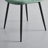 Zamatová Stolička Lio Zelená - zelená, Moderný, kov/drevo (43/86/55cm) - Bessagi Home
