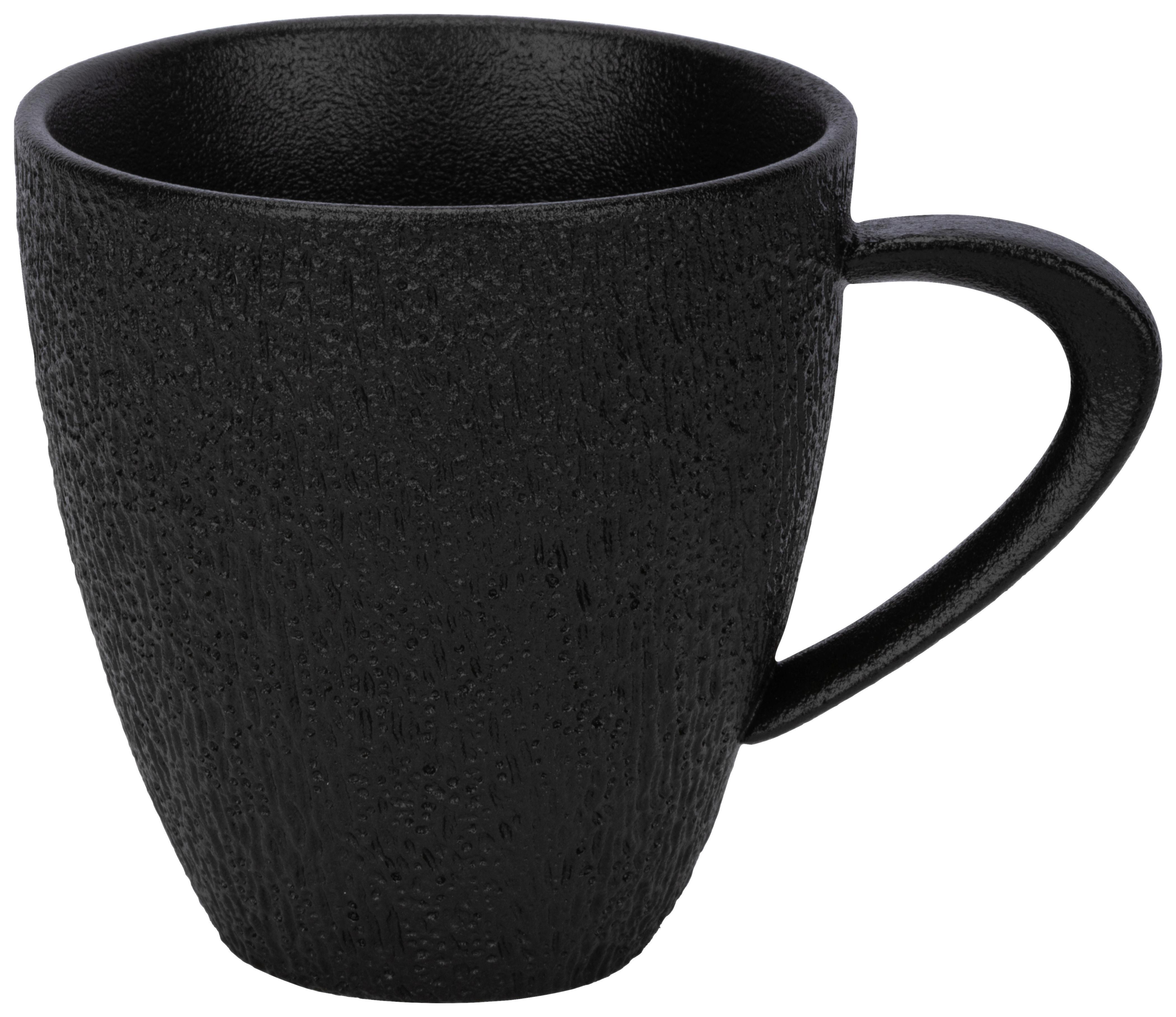 Hrnek Na Kávu Haruki - černá, Moderní, keramika (9,4/9,8cm) - Premium Living