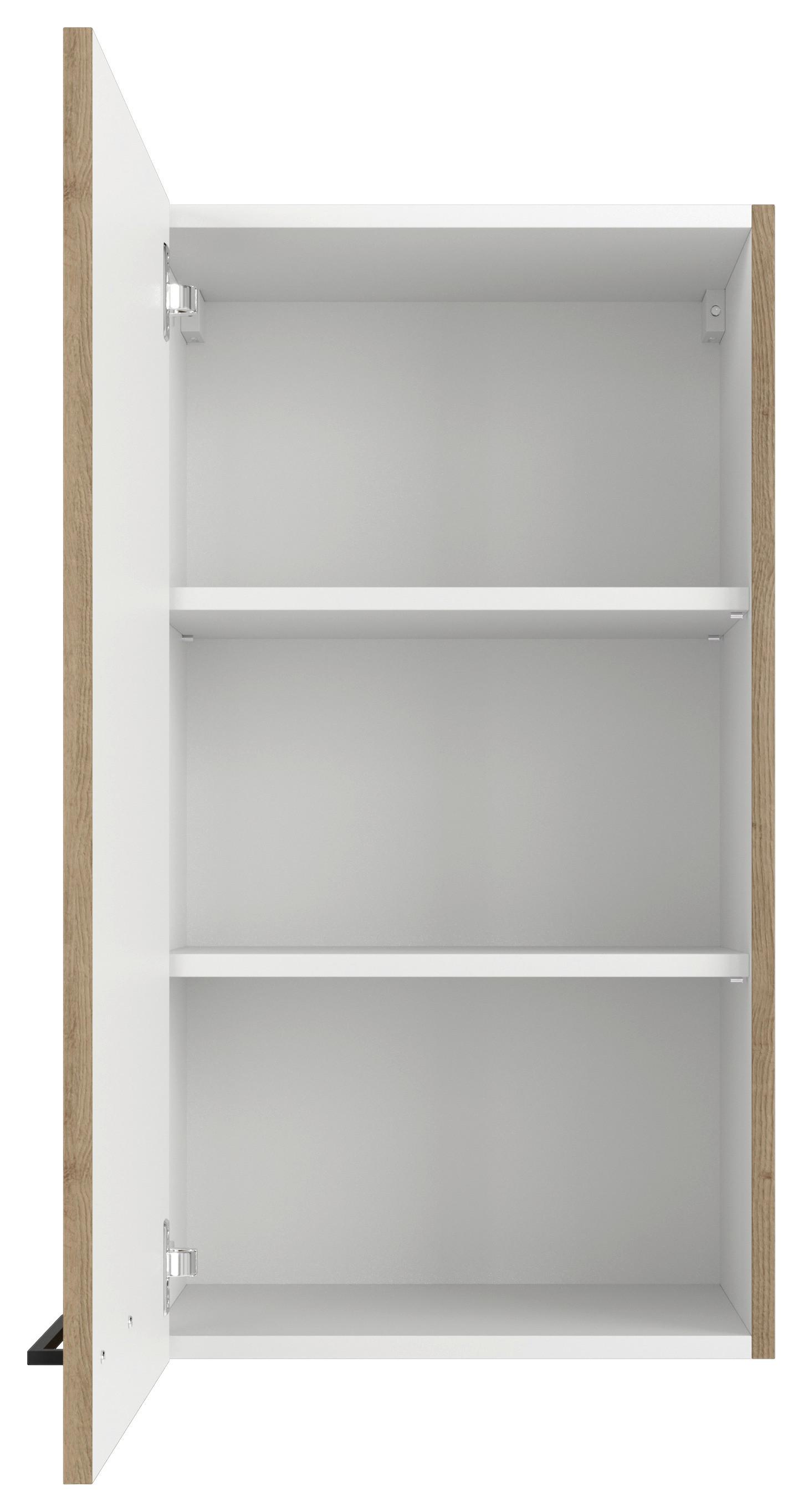 KUCHYŇSKÁ HORNÍ SKŘÍŇKA CARA H 50-89 - černá/dub artisan, Konvenční, kov/kompozitní dřevo (50/89/32cm) - FlexWell