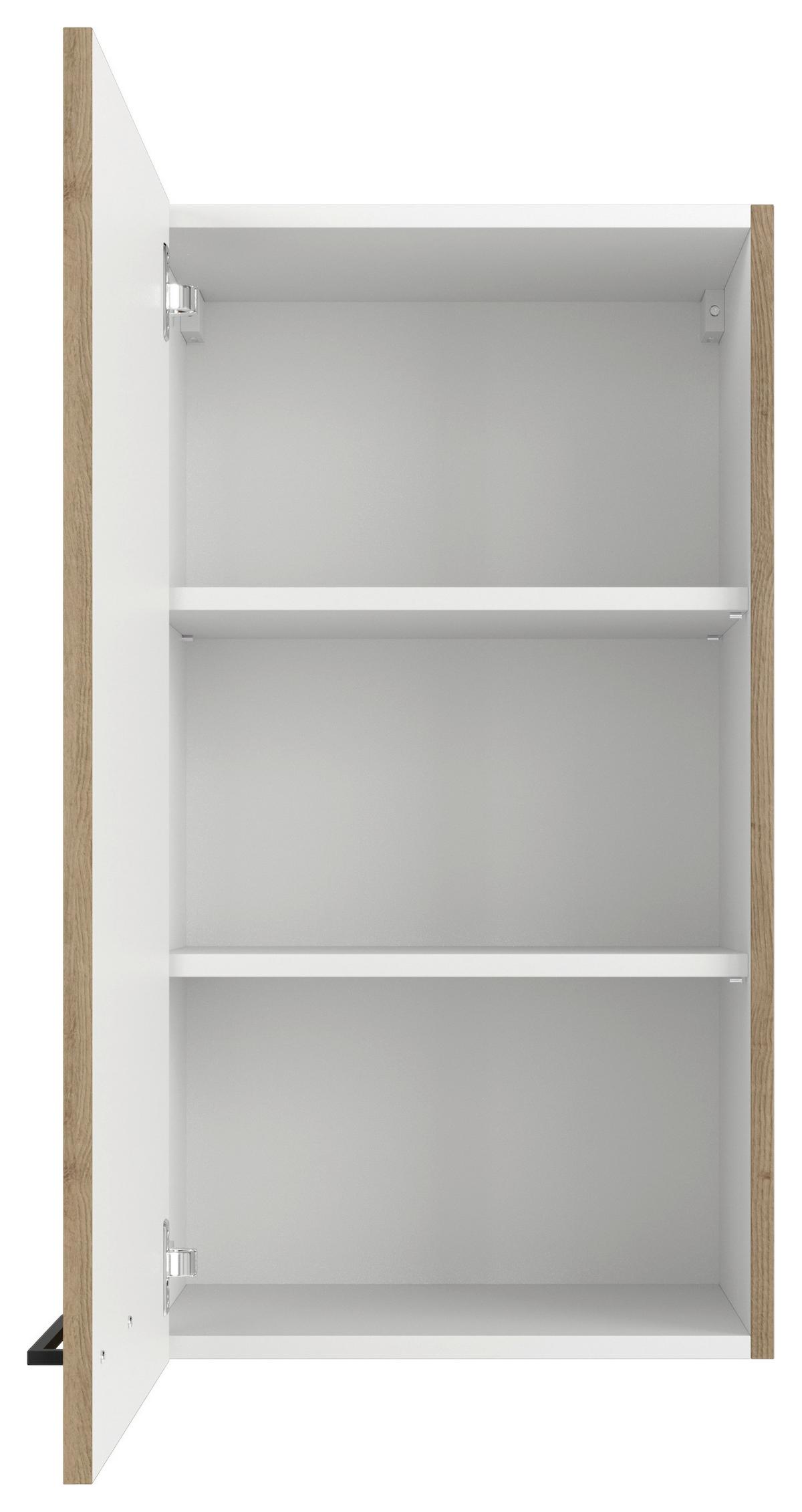 KUCHYŇSKÁ HORNÍ SKŘÍŇKA CARA H 50-89 - černá/dub artisan, Konvenční, kov/kompozitní dřevo (50/89/32cm) - FlexWell