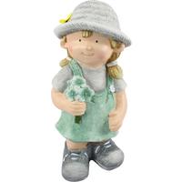 Gyerek Díszfigura Emma - szürke/zöld, Konventionell, kő (17,5/14,5/37,5cm) - Luca Bessoni