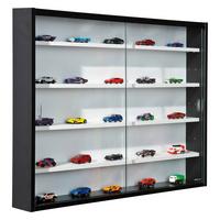 ZÁVĚSNÁ VITRÍNA COLLECTY - bílá/černá, kompozitní dřevo/sklo (80/60/9.5cm) - Mömax