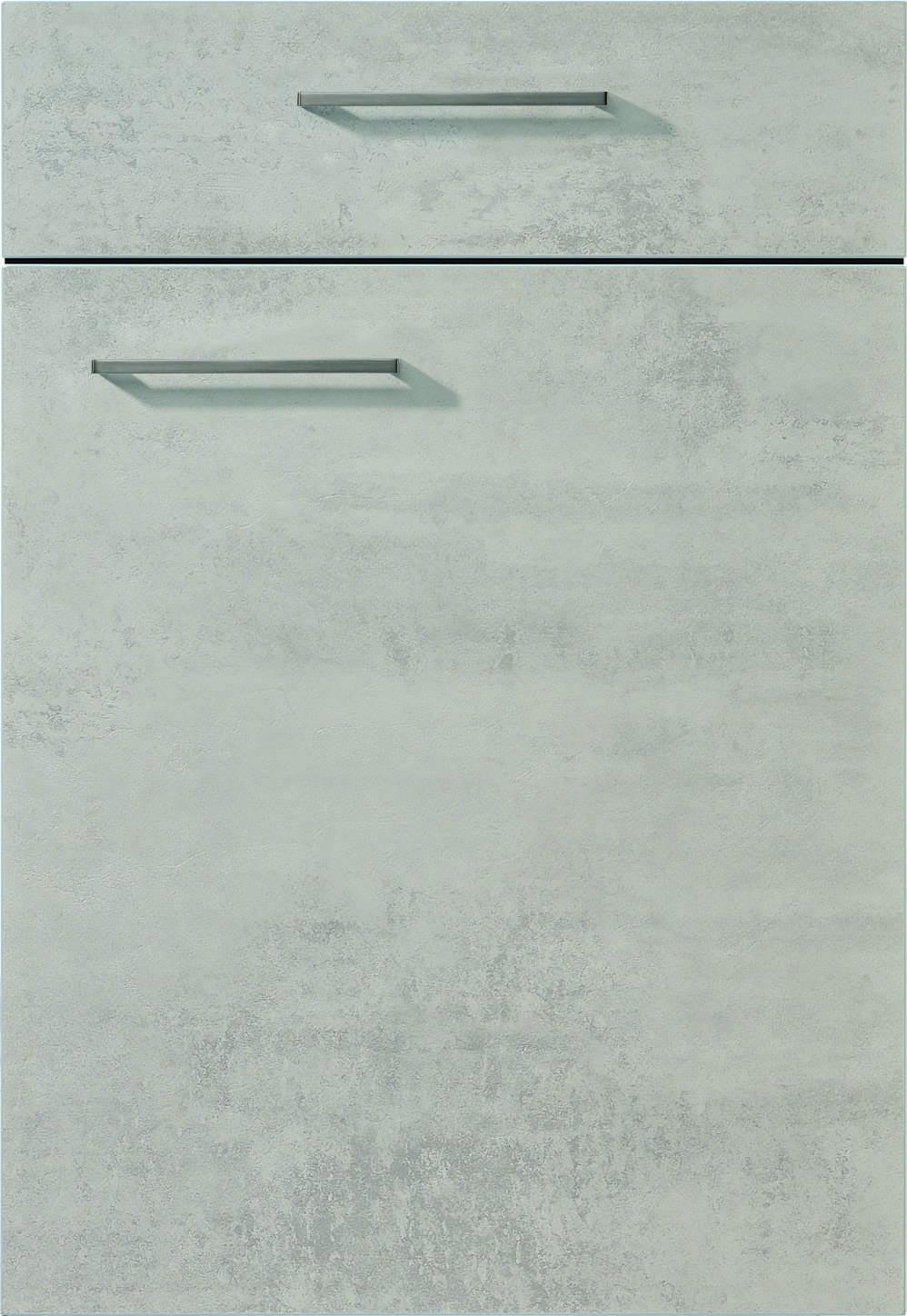 Front: Beton Grau Front Riga - Hellgrau, MODERN, Holzwerkstoff - Vertico