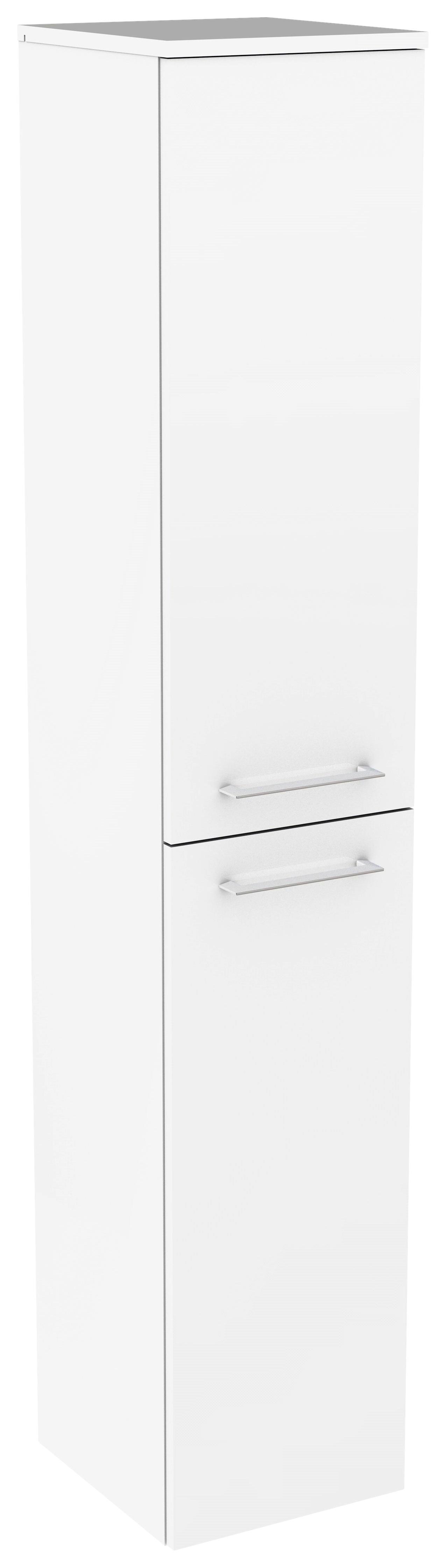 Hochschrank Lima B:31cm Weiß - Weiß, MODERN, Glas/Holzwerkstoff (30,5/160,5/32cm) - Fackelmann