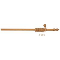 Rundstangengarnitur Benno Holz/Eichefarben L: 140 cm - Eichefarben, KONVENTIONELL, Holz - Ondega