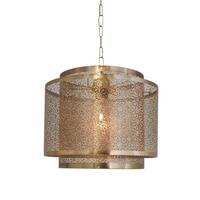 Hängeleuchte Hermine H: 28 Cm 1-Flammig, Messingfarben - Messingfarben, LIFESTYLE, Metall (35/28cm) - By Rydéns