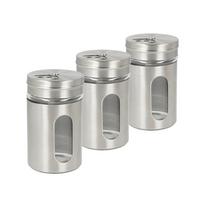 Fűszertartó Készlet 3db-Os - műanyag/fém (5,5/6cm) - Metaltex