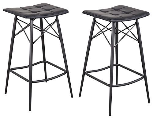 Barová Židle Jacky - černá, Lifestyle, kov (43/77/43cm)