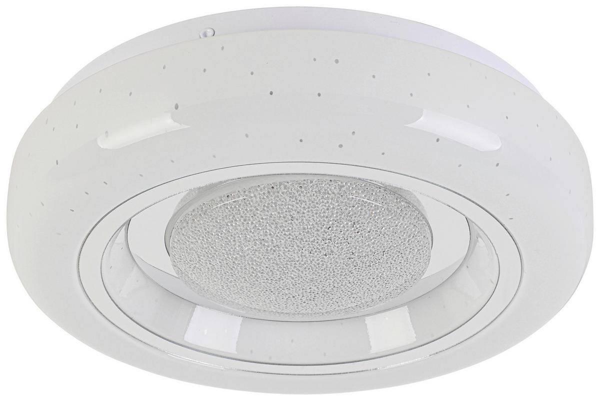 STROPNÉ LED SVIETIDLO ALI - biela/chrómová, Modern, kov/plast (26/26/5,5cm) - Mömax
