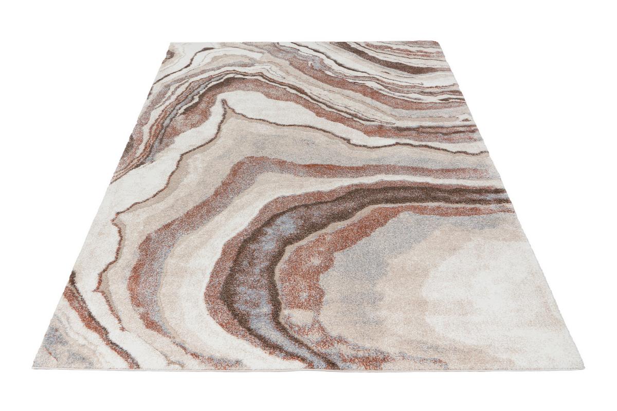 Webteppich My Bologna 461 Terra 80 X 150 - Terracotta/Creme, KONVENTIONELL, Kunststoff/Textil (80/150cm) - Obsession