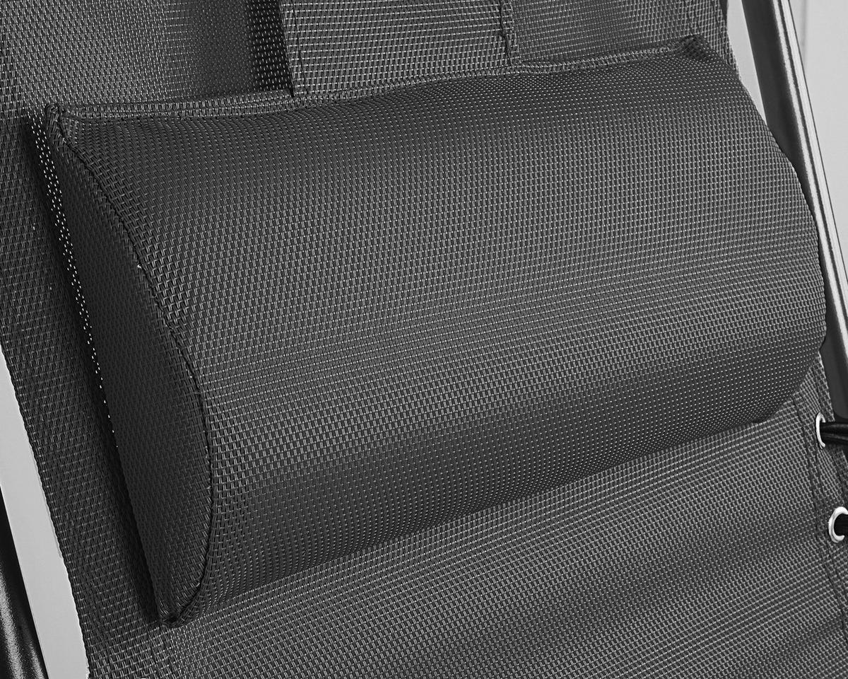 Bäderliege Relax Kunststoff Klappbar - Anthrazit, Basics, Kunststoff (84/109/65cm)