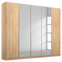 Drehtürenschrank mit Spiegel 226 cm Alabama, Sonoma Eiche - Sonoma Eiche, MODERN, Holzwerkstoff (226/229/54cm) - Rauch Möbel