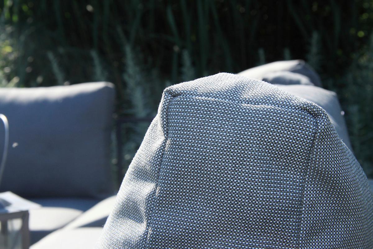 Loungegarnitur 4-Tlg. Paros Holz/Metall/Textil mit Kissen - Anthrazit/Silberfarben, Basics, Holz/Textil (243/68/243cm) - Acamp