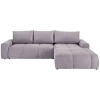 Ecksofa mit Schlaffunktion + Bettkasten Atlantic Grau - Schwarz/Grau, Design, Textil (305/214cm) - Luca Bessoni