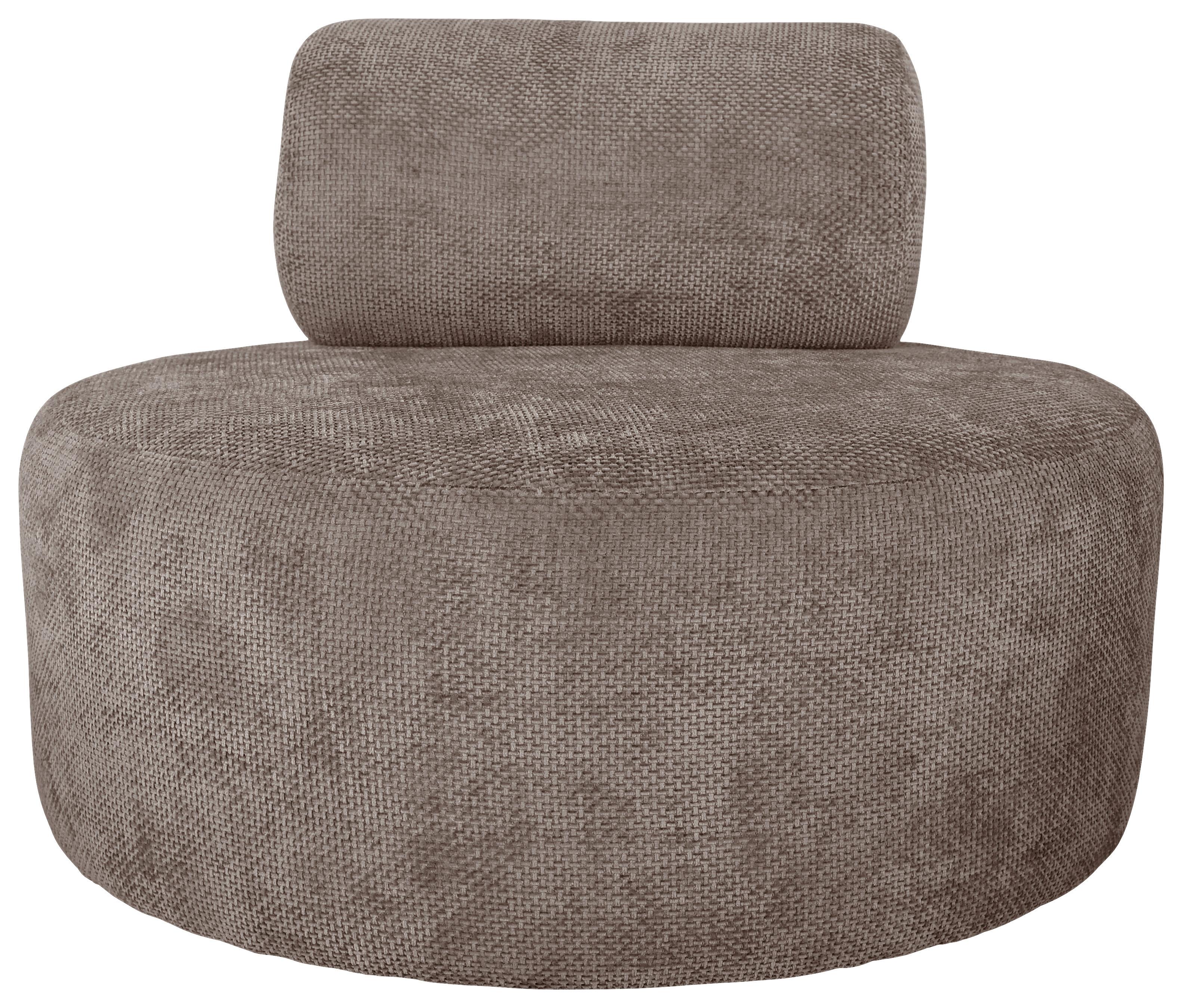 Relaxsessel Moss Hellbraun B: 88 cm - Hellbraun/Schwarz, Basics, Textil (88/70/88cm) - Livetastic