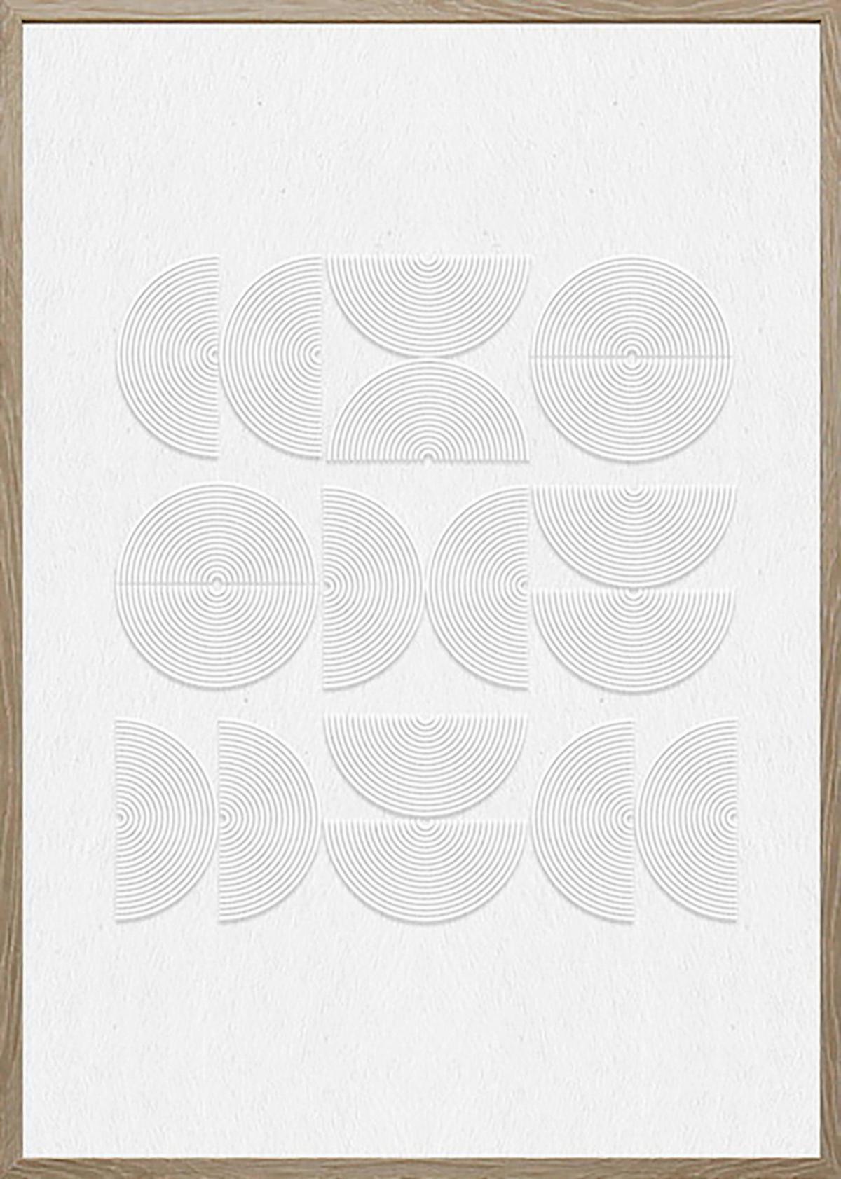 Obraz na plátně MIKE, 50x70x2,2cm - bílá/přírodní barvy, Moderní, kompozitní dřevo/plast (50/70/2,2cm) - Mömax