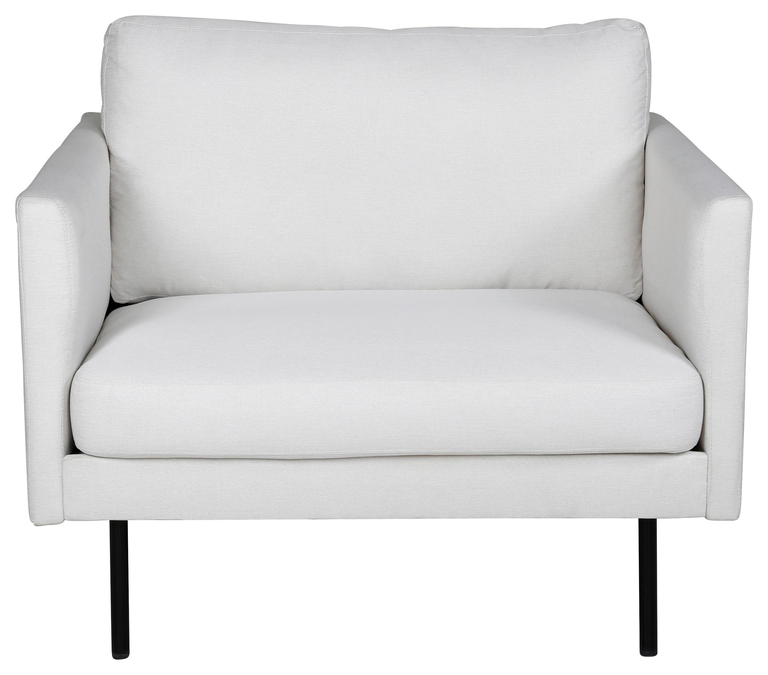 Sessel Zoom - Beige/Schwarz, Design, Kunststoff/Textil (95/80/84cm) - Livetastic