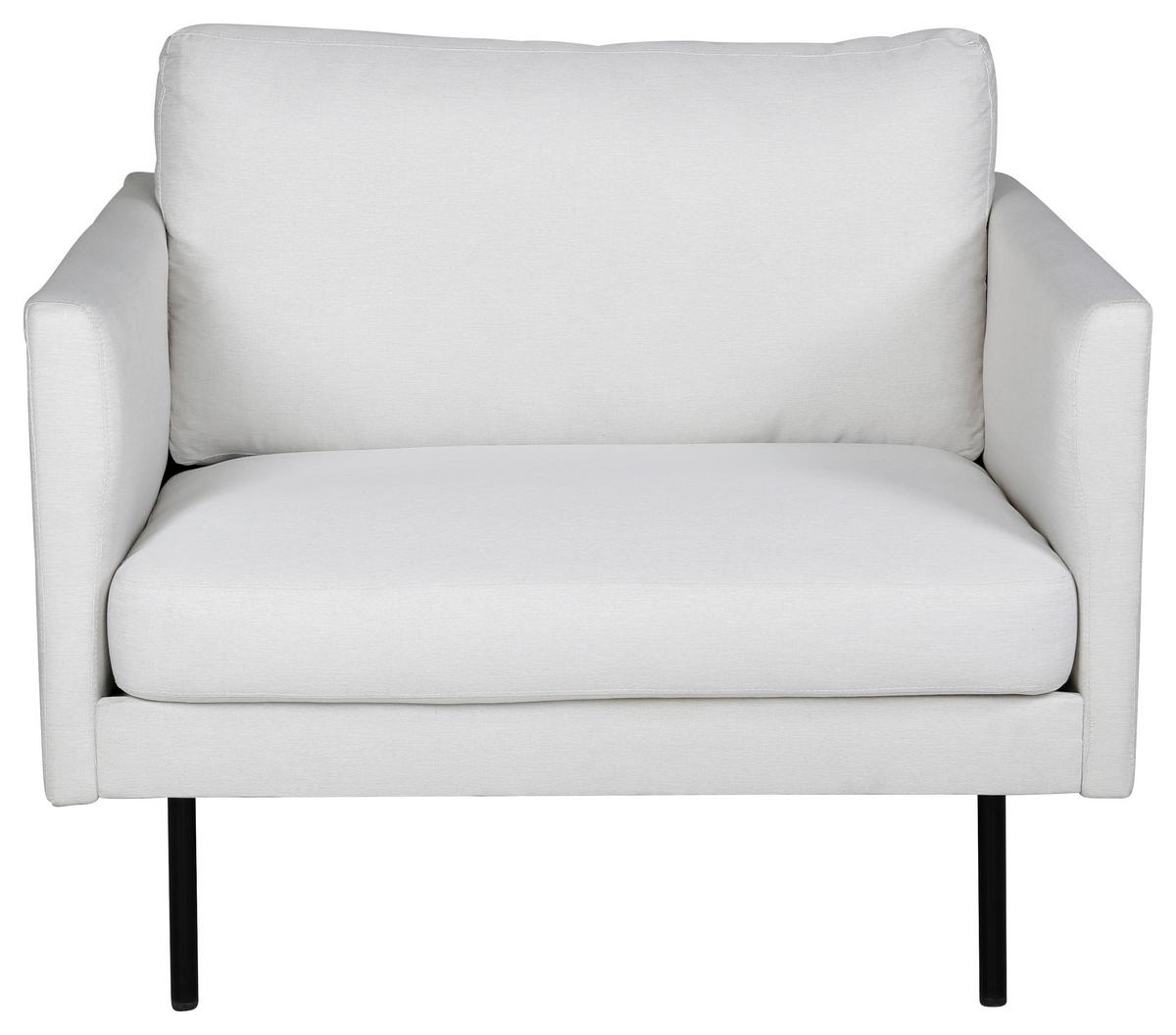 Sessel Zoom - Beige/Schwarz, Design, Kunststoff/Textil (95/80/84cm) - Livetastic