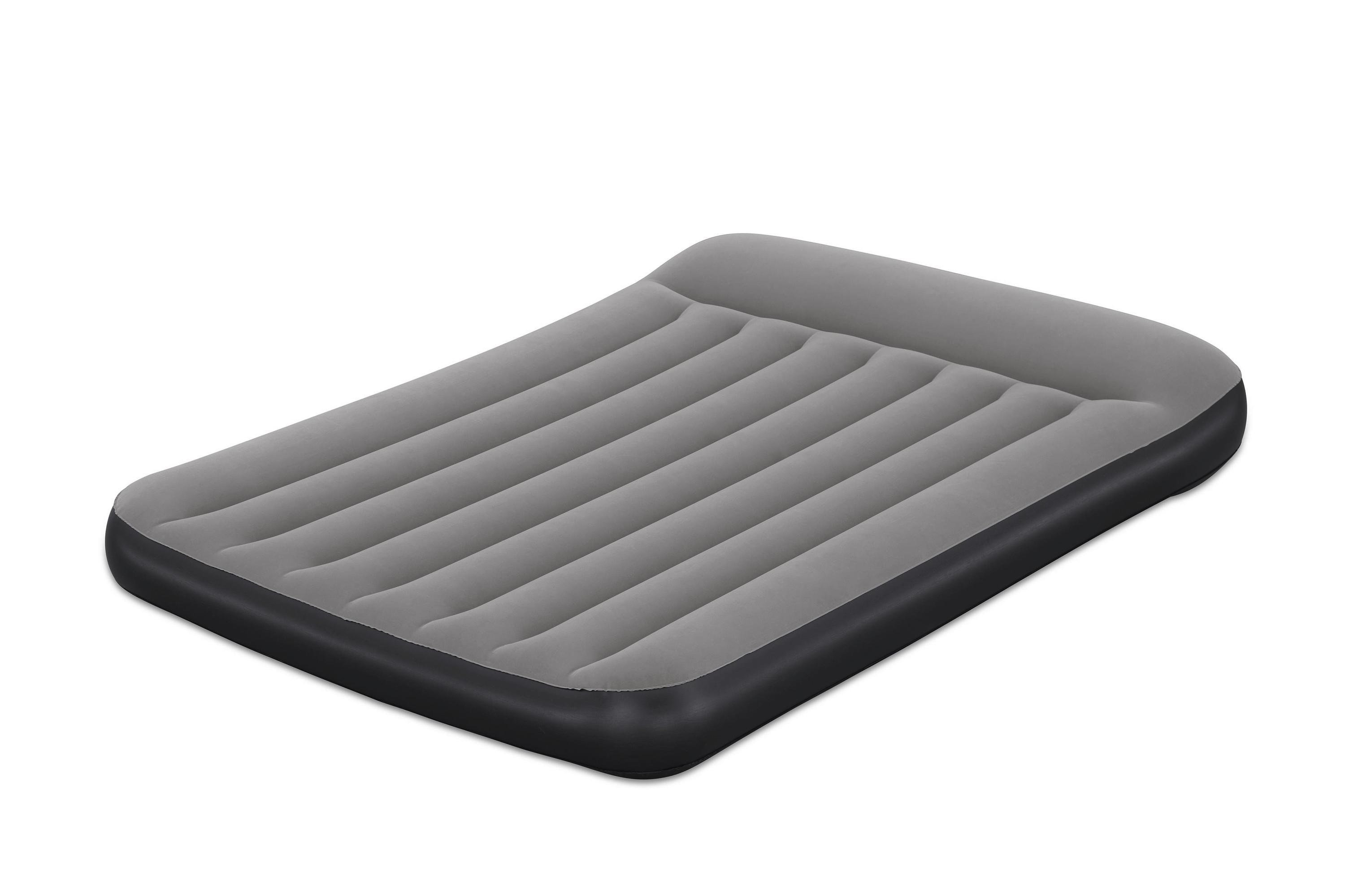 Luftbett Lisha 191x137x30 Cm Bis 300kg, Inkl. Pumpe - Dunkelgrau/Schwarz, KONVENTIONELL, Kunststoff/Metall (191/137/30cm) - Bestway