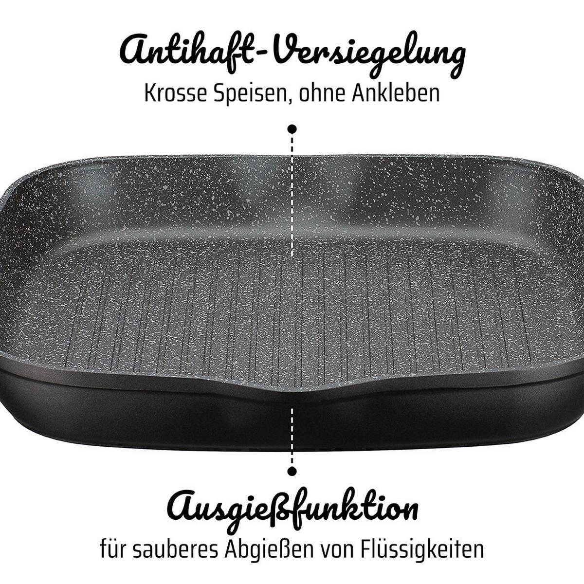 SADA PANVÍC GOURMET GRANIT - čierna, Basics, kov (20+24+28cm) - GSW