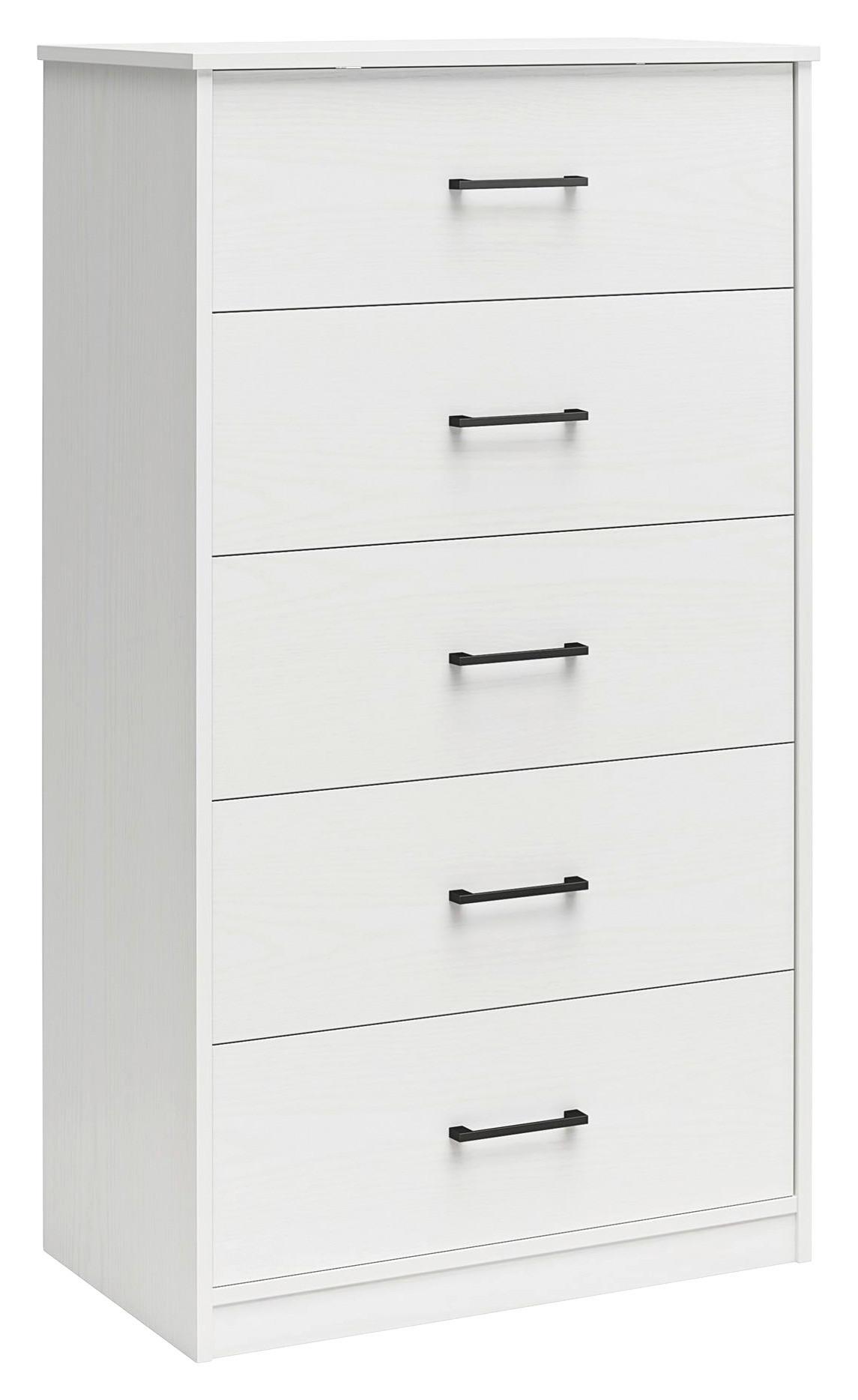 Kommode Brez Weiß 71 Cm - Eichefarben/Weiß, Design, Holzwerkstoff/Metall (71/126/40cm) - MID.YOU