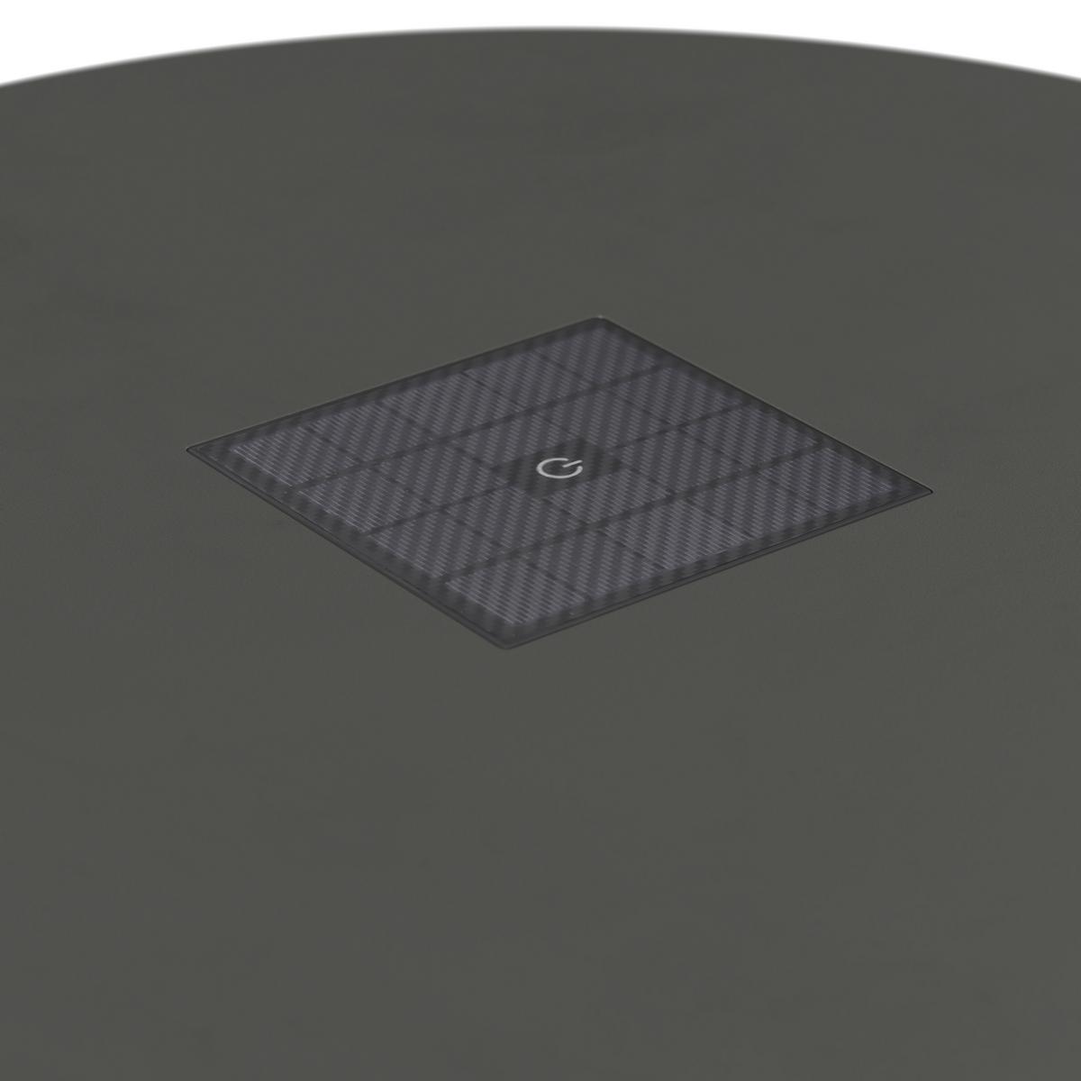 ZÁHRADNÝ PRÍRUČNÝ STOLÍK RUFFY - čierna, Modern, kov/plast (55/47/55cm) - Bessagi Garden