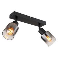 BODOVÉ SVÍTIDLO RUDIO - černá, Moderní, kov/sklo (26/7/14cm) - Mömax