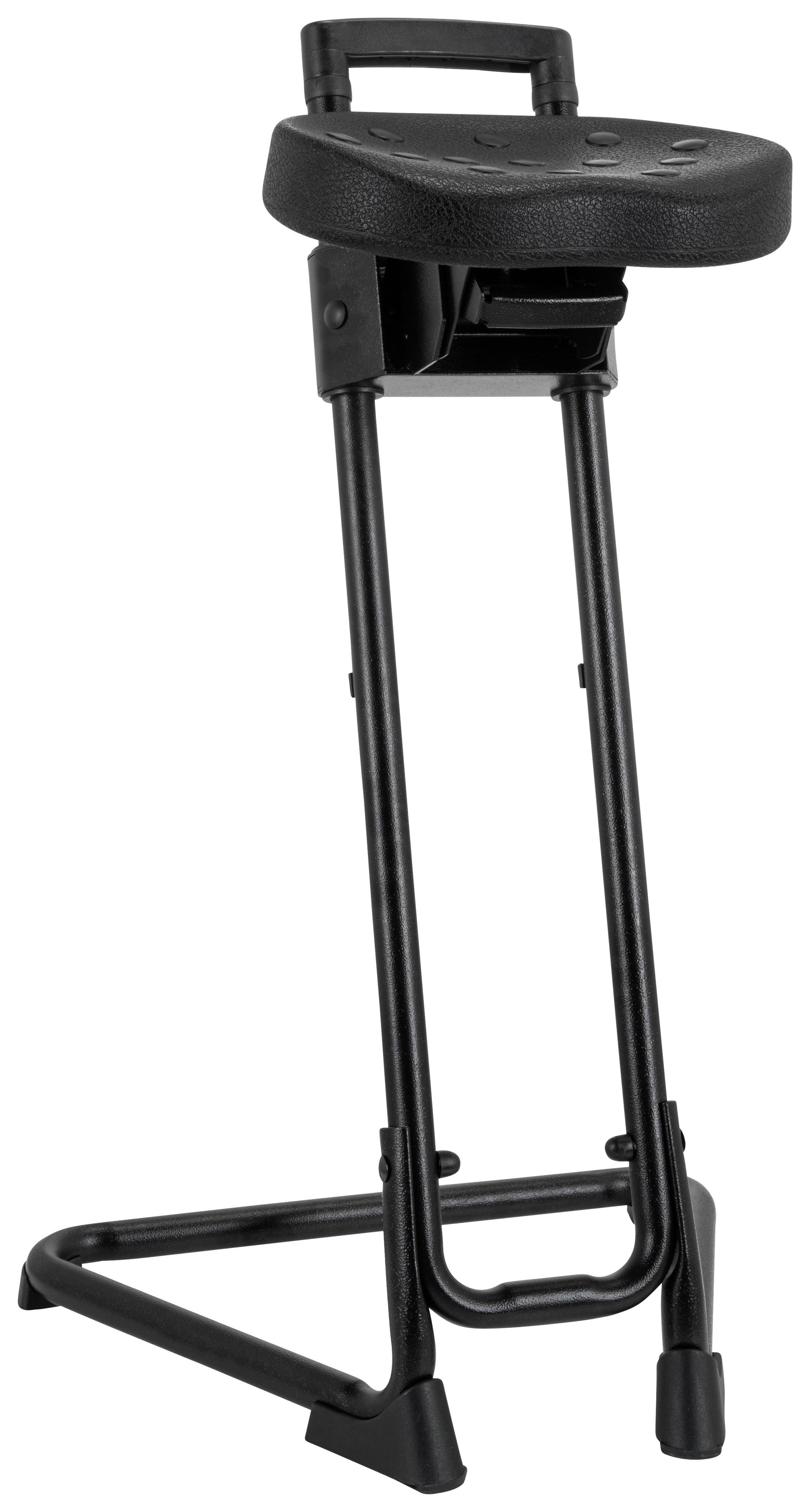 Stehhilfe Top Work 32 Pu - Schwarz, Basics, Kunststoff/Metall (50/86/43cm) - MID.YOU