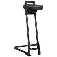Stehhilfe Top Work 32 Pu - Schwarz, Basics, Kunststoff/Metall (50/86/43cm) - MID.YOU