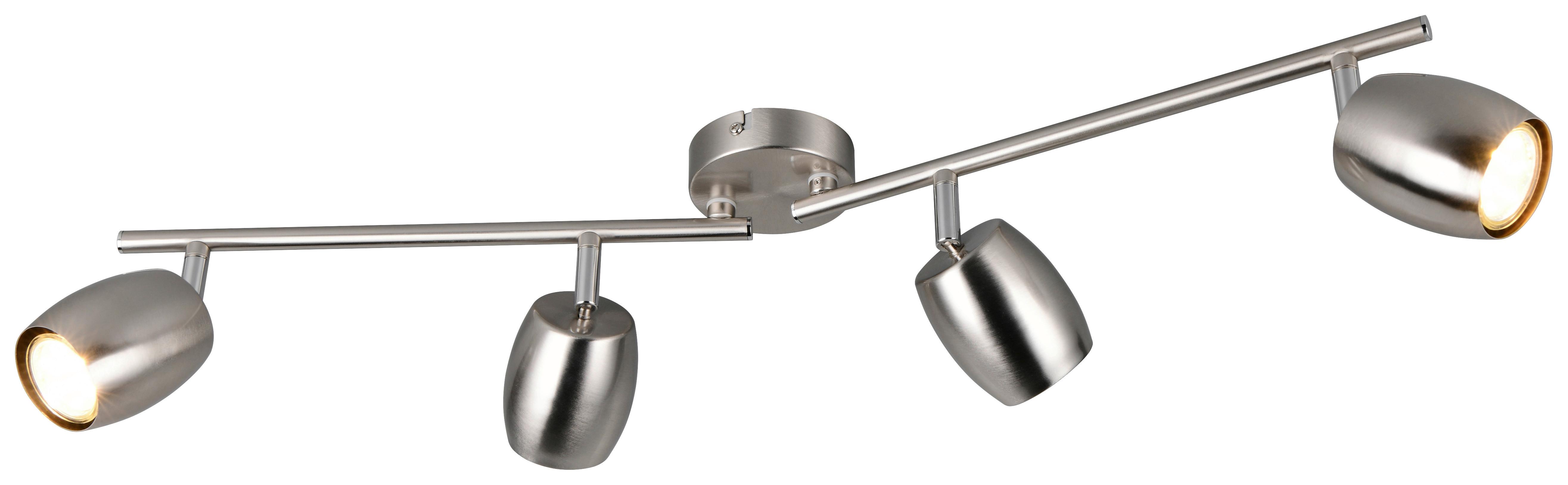 Strahler Greta - Nickelfarben, KONVENTIONELL, Kunststoff/Metall (78/16,5/8cm) - Luca Bessoni