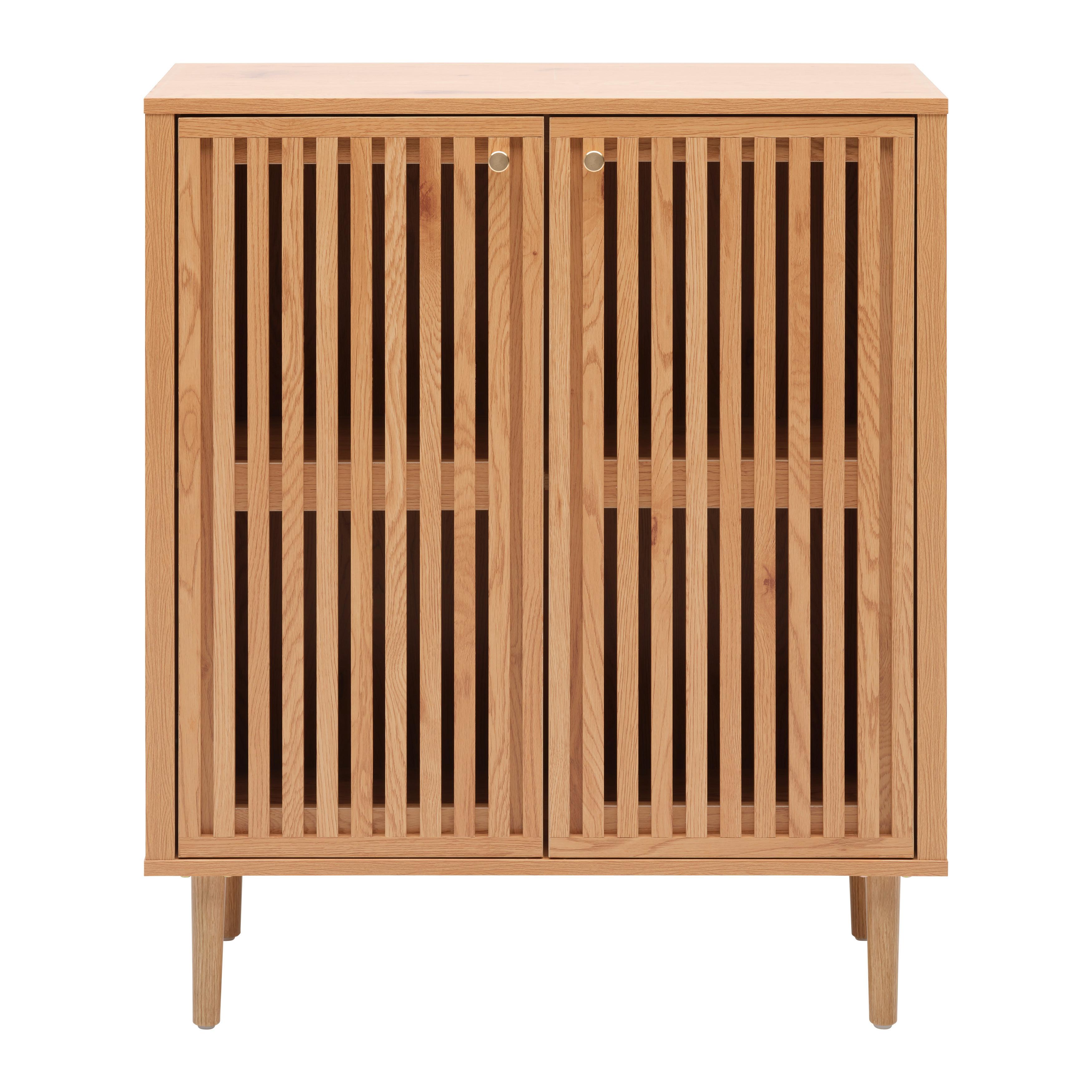 KOMODA BARCELONA -EXKLUSIV- - zlatá/prírodná farba, Lifestyle, kov/kompozitné drevo (76/90/35cm) - Mömax