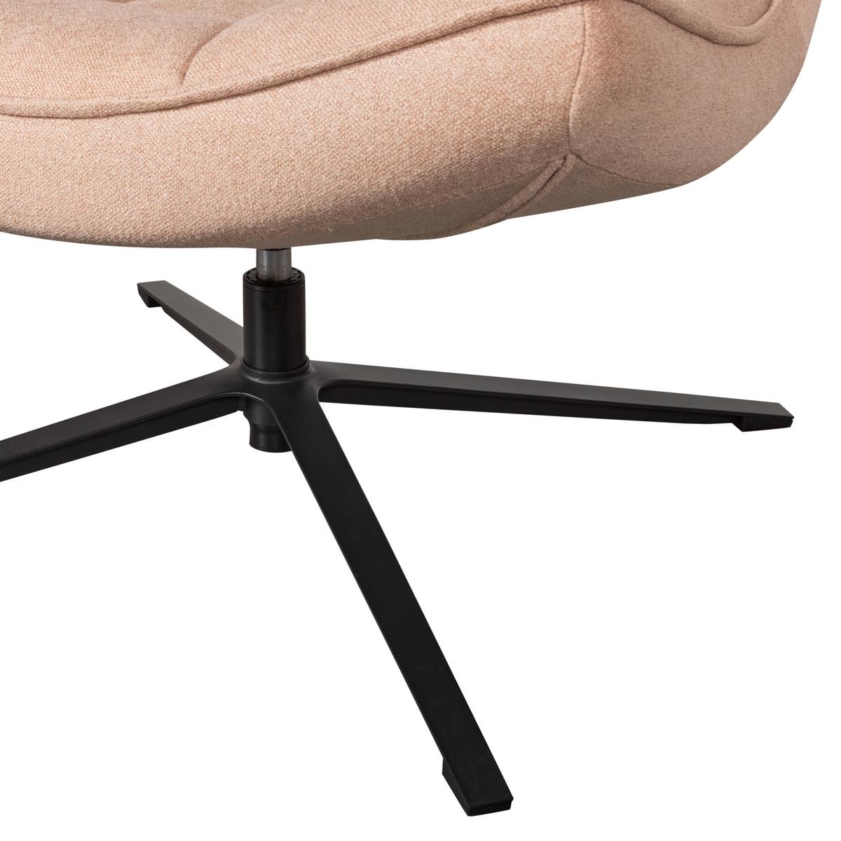 Sessel Maudi Naturfarben B: 74 Cm - Schwarz/Naturfarben, Design, Textil (74/84/86cm) - Livetastic