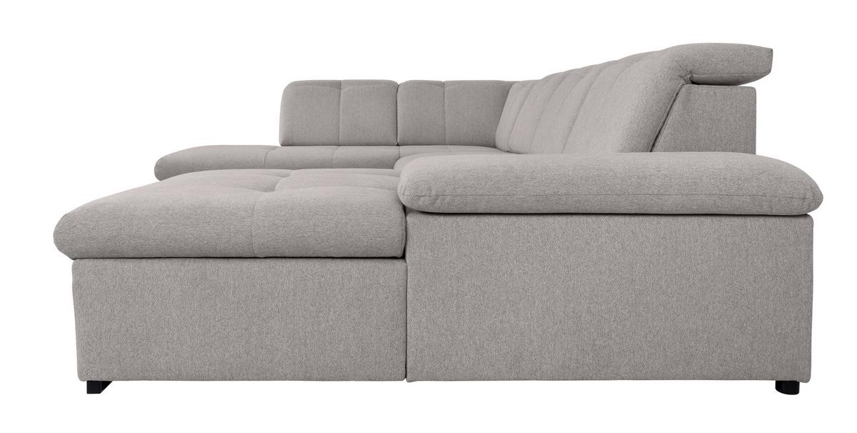 Wohnlandschaft Ramzes Hellgrau U: 215x328x173 cm - Hellgrau/Grau, Design, Textil (215/328/173cm) - MID.YOU