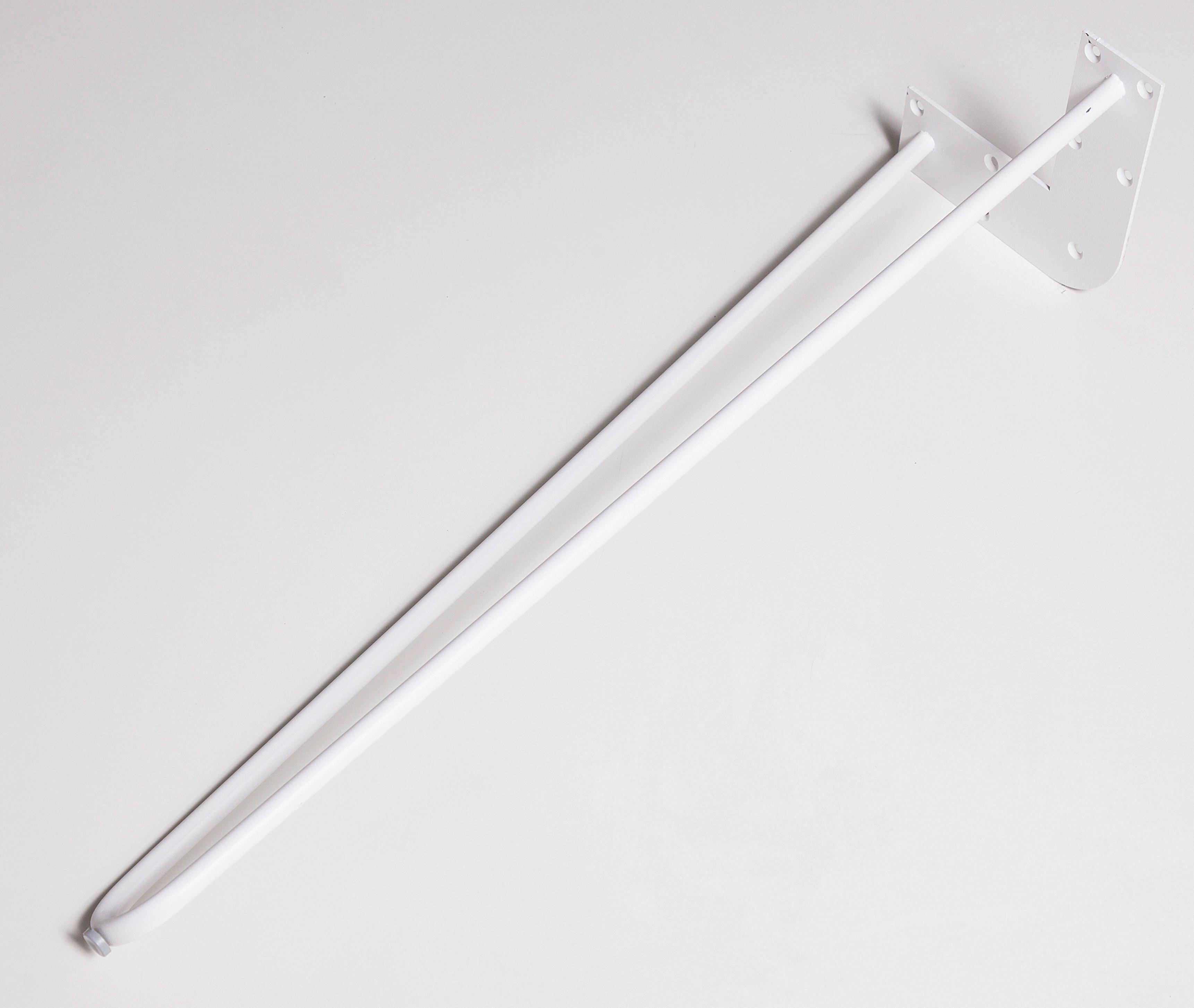 Tischgestell Stahl Weiß BxH: 70x71 cm, Hairpin - Weiß, Basics, Metall (70/71cm)